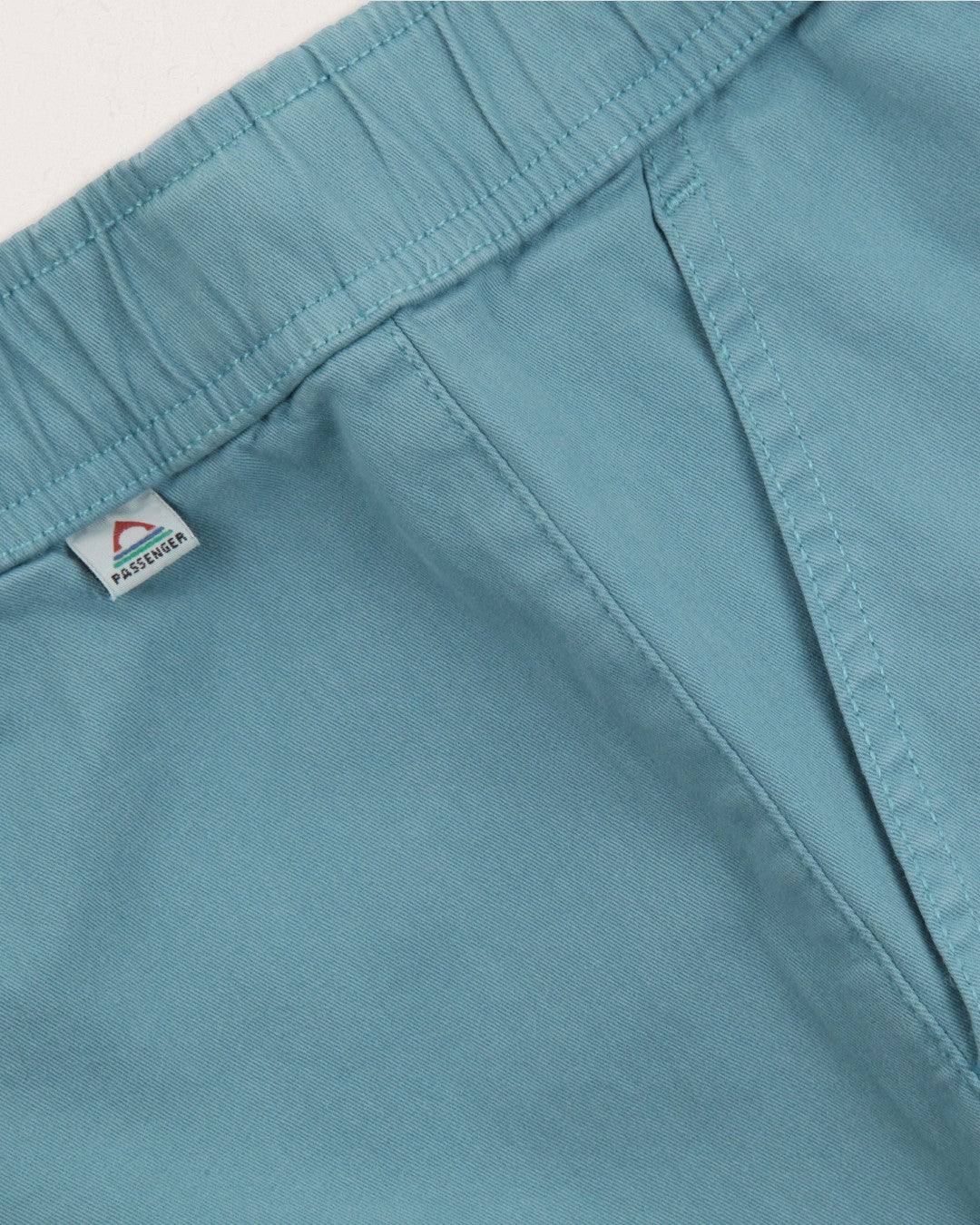 Del Sur Adjustable Waist Organic Cotton Short - Ocean Blue